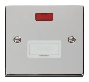 13A Fused Connection Unit With Neon - White