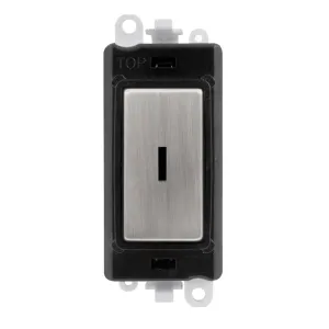20AX Double Pole Keyswitch Module - Black - Stainl