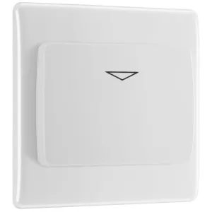 WHITE NEXUS MOULDED SINGLE 16A KEY CARD SWITCH