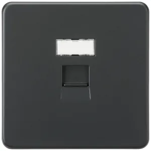 UTP CAT6a RJ45 Network Outlet - Anthracite