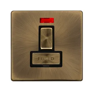 13A INGOT SWITCHED FUSED CONNECTION UNIT WITH NEON