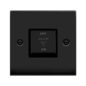 10A INGOT 3 POLE FAN ISOLATION PLATE SWITCH