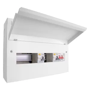 16 Way Elucian Metal Consumer Unit With 100A Mains