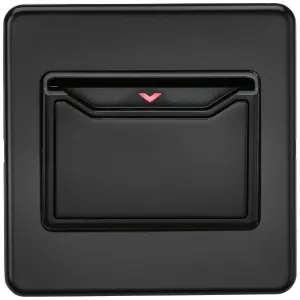 32A 1G Key Card Switch - Matt Black