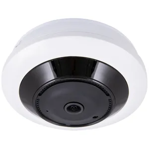 5MP 1.1MM FISHEYE LENS DOME IP CAMERA WHITE