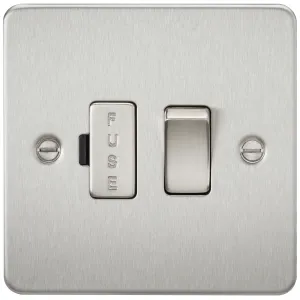 13A Switched Fused Spur Unit - Brushed Chrome