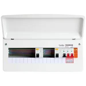 DUAL RCD 10WAY (100A 30MA TYPE A) SPD T2