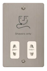 115/230V Shaver Socket Outlet - White