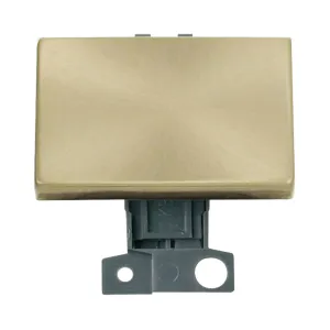 2 Way Ingot 10AX "Paddle" Switch - Satin Brass