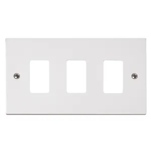 3 Gang GridPro Frontplate