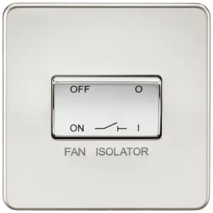 10A Fan Isolator Switch - Polished Chrome