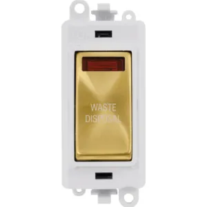 20AX Double Pole Switch With Neon Module - Polar W