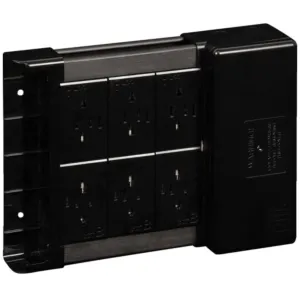 6 Way Klik LDS Disctribution Box Black