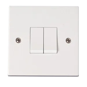 2 Gang 10AX 2 Way Switch