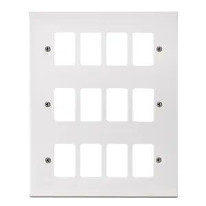 12 Gang GridPro Frontplate