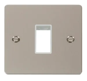 1 Gang Plate Single Switch Aperture  - White