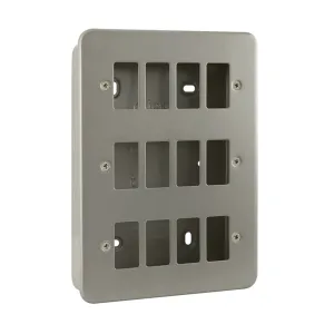 12 Gang GridPro Frontplate & Back Box