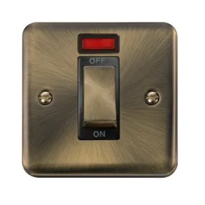 Deco Plus - 50A 1 Gang Double Pole Switch With Neo