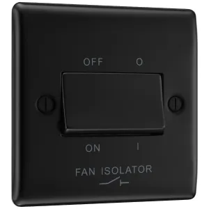 NEXUS METAL MATT BLACK TRIPLE POLE FAN ISOLATOR SW