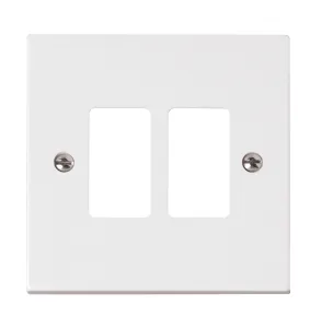 2 Gang GridPro Frontplate