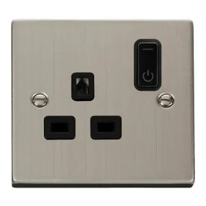 Socket, Deco 1 Gang Smart Swd Outlet, Zigbee Black Insert