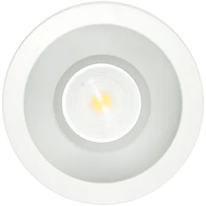 Downlight, Platinum Surf Mnt c/w Emer Driver, Matt Reflector 4000K