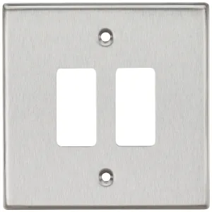 2G Grid Faceplate - Brushed Chrome
