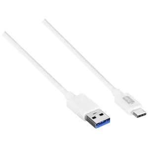 1M USB A TO USB C CHARGE & SYNC CABLE 3A 18W 5GBPS