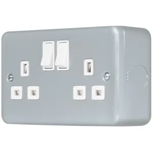 METAL CLAD PRO 13A 2 GANG DOUBLE POLE SAFETY SHUTT