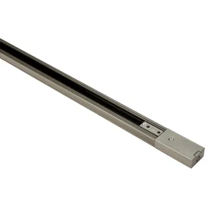 230V 10A Single Circuit Track Satin Nickel 2 mtr