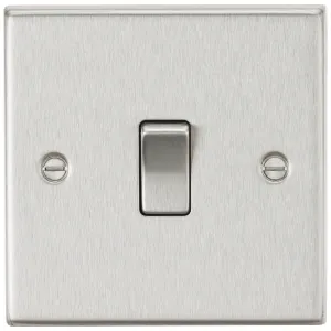 10AX 1G 2-way Plate Switch - Brushed Chrome