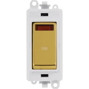 20AX Double Pole Switch With Neon Module - Polar W