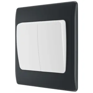 PART M APPROVED DOUBLE SWITCH, 20A 16AX 2 WAY