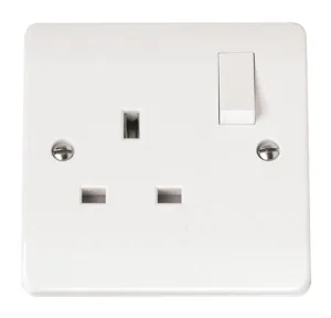 13A 1 Gang Socket Outlet Dp Switched (Twin Earth T