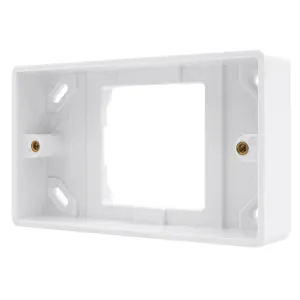 1 GANG TO 2 GANG 25MM DEEP CONVERTER PATTRESS BOX