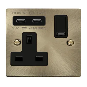 DECO 'NON INGOT' 13A 1 GANG SWITCHED SAFETY SHUTTE