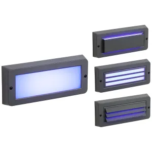 230V IP65 5W Blue LED Surface Mount Brick light -