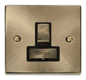 13A Fused 'Ingot' Switched Connection Unit - Black