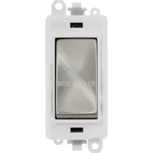 20AX Double Pole Switch Module - Polar White - Sat