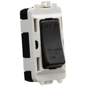 10A Fan Isolator Module - Matt Black