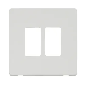 GRIDPRO 2 GANG DEFINITY PLATE MW