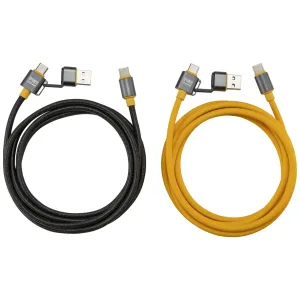 Twin Pack of Tradesmen's 2-in-1 240W Rated USB Cha
