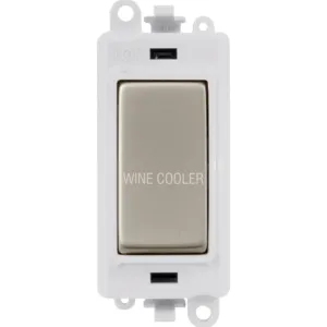 20AX Double Pole Switch Module - Polar White - Pea
