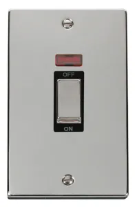 Deco - 50A 2 Gang Double Pole Switch With Neon (Ve