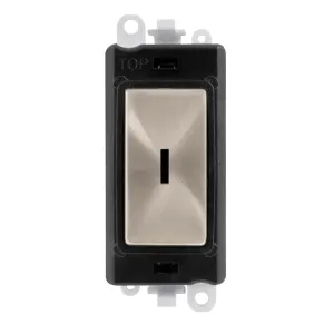 20AX Double Pole Keyswitch Module - Black - Brushe