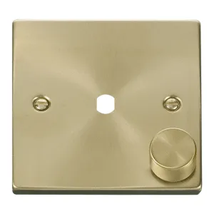 VPSB 1 GANG DOUBLE DIMMER PLATE & KNOBS