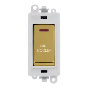 20AX Double Pole Switch With LED Module - Polar Wh