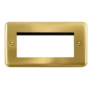 2 Gang New Media- Unfurnished Plate - 4 Apertures