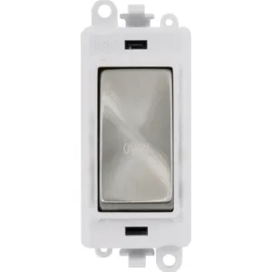 20AX Double Pole Switch Module - Polar White - Sat