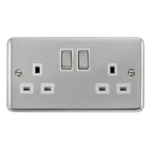 13A Ingot 2 Gang DP Switched Socket